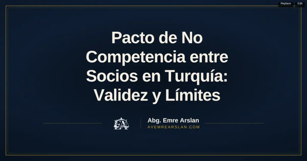 Pacto de No Competencia entre Socios en Turquía: Validez y Límites